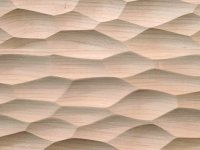 Sculptured Panel - Adze Pattern: Three-layer cherry panel