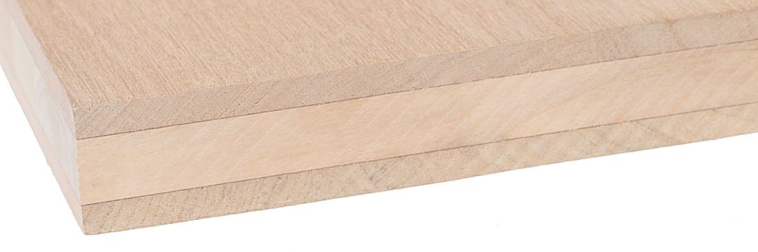 Steamed beech triply 3-layer panels